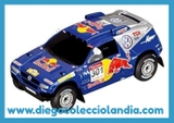 VW RACE TOUAREG " RALLY DAKAR 09 - CARLOS SAINZ " DE CARRERA GO REF / 61169 . COCHE EN ESCALA 1/43 . WWW.DIEGOCOLECCIOLANDIA.COM . TIENDA SCALEXTRIC MADRID ESPAÑA