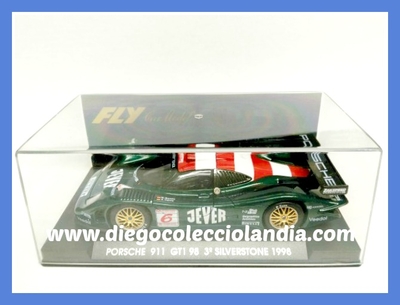 PORSCHE 911 GT1 98 " 3º SILVERSTONE 1998 " DE FLY CAR MODEL REF/ A74 . TODOS LOS COCHES DE LA WEB, SON COMPATIBLES CON CIRCUITOS SCALEXTRIC, SUPERSLOT, NINCO Y CARRERA.... www.diegocolecciolandia.com . Tienda Scalextric Slot Madrid España . Slot Cars Shop Madrid Spain .