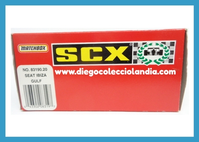 SEAT IBIZA " GULF " DE SCALEXTRIC - TYCO REF / 83190.20 . COMERCIALIZADO EN 1997 . NUEVO EN SU CAJA ORIGINAL . TODOS LOS COCHES DE LA WEB, SON COMPATIBLES CON CIRCUITOS SCALEXTRIC, SUPERSLOT, NINCO Y CARRERA...  www.diegocolecciolandia.com . Tienda Scalextric Slot Madrid España . Slot Cars Shop Madrid Spain .
 