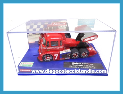 CARRERA RACETRUCK / TRUCKSTER CABOVER " SCUDERIA TRICERATOPS #7 " DE CARRERA DIGITAL 1/32 REF / 30988 . www.diegocolecciolandia.com .Tienda Scalextric Madrid España . Tienda Slot Madrid España . Scalextric Store Spain . Scalextric Shop Madrid Spain .