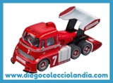 CARRERA RACETRUCK / TRUCKSTER CABOVER " SCUDERIA TRICERATOPS #7 " DE CARRERA DIGITAL 1/32 REF / 30988 . WWW.DIEGOCOLECCIOLANDIA.COM .TIENDA SCALEXTRIC MADRID ESPAÑA . TIENDA SLOT MADRID ESPAÑA . SCALEXTRIC STORE SPAIN . SCALEXTRIC SHOP MADRID SPAIN .
