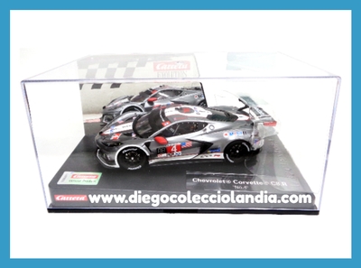 CHEVROLET CORVETTE C8R #4 DE CARRERA EVOLUTION REF/ 27786 . COCHE CON LUCES . TODOS LOS COCHES DE LA WEB, SON COMPATIBLES CON CIRCUITOS SCALEXTRIC, SUPERSLOT, NINCO Y CARRERA... www.diegocolecciolandia.com . Tienda Slot Scalextric Madrid España . Slot Cars Shop Madrid . Scalextric Store Spain .