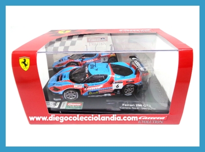 FERRARI 296 GT3 " CARRERA #6 24H. DUBAI " DE CARRERA EVOLUTION REF/ 27800 . COCHE CON LUCES . TODOS LOS COCHES DE LA WEB, SON COMPATIBLES CON CIRCUITOS SCALEXTRIC, SUPERSLOT, NINCO Y CARRERA... www.diegocolecciolandia.com . Tienda Slot Scalextric Madrid España . Slot Cars Shop Madrid . Scalextric Store Spain . 