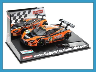 McLAREN 720S GT3 " DÖRR MOTORSPORT #85 " DE CARRERA EVOLUTION REF/ 27829 . COCHE CON LUCES . TODOS LOS COCHES DE LA WEB, SON COMPATIBLES CON CIRCUITOS SCALEXTRIC, SUPERSLOT, NINCO Y CARRERA... www.diegocolecciolandia.com .Tienda Scalextric Madrid España . Scalextric Store Spain .