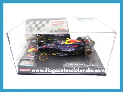 ORACLE RED BULL RACING RB20 #11" S. PÉREZ " DE CARRERA EVOLUTION REF/ 27803 .TODOS LOS COCHES DE LA WEB, SON COMPATIBLES CON CIRCUITOS SCALEXTRIC, SUPERSLOT, NINCO Y CARRERA... www.diegocolecciolandia.com .Tienda Scalextric Madrid España . Scalextric Store Spain .