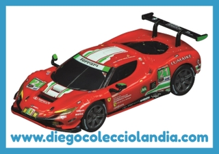 FERRARI 296 GT3 " AF CORSE #21 " DE CARRERA GO REF / 64242 . COCHE EN ESCALA 1/43 . COMPATIBLE CON SCALEXTRIC COMPACT .  WWW.DIEGOCOLECCIOLANDIA.COM . TIENDA SCALEXTRIC MADRID ESPAÑA . SLOT CARS SHOP MADRID SPAIN . COCHES EN ESCALA 1/43 DE CARRERA GO COMPATIBLE CON SCALEXTRIC COMPACT .
