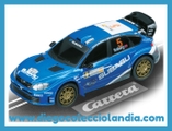 SUBARU IMPREZA WRC " SOLBERG 2008 "  DE CARRERA GO REF / 61135 .  COCHE ESCALA 1/43 . CON LUCES DE SIRENA . WWW.DIEGOCOLECCIOLANDIA.COM . TIENDA SCALEXTRIC MADRID ESPAÑA . SLOT CARS SHOP SPAIN