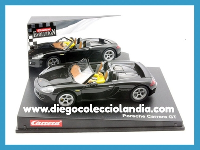 PORSCHE CARRERA GT DE CARRERA EVOLUTION REF/ 25451 . TODOS LOS COCHES DE SLOT DE LA WEB, SON COMPATIBLES CON CIRCUITOS SCALEXTRIC, SUPERSLOT, NINCO Y CARRERA............. www.diegocolecciolandia.com . Tienda Slot scalextric Madrid España . Slot Cars Shop Madrid Spain.