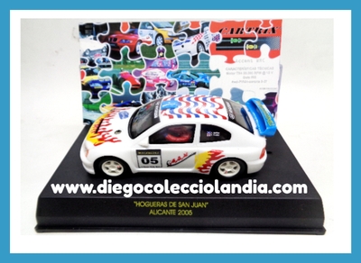 HYUNDAI ACCENT WRC " HOGUERAS DE SAN JUAN / ALICANTE 2005 " DE CARTRIX . EDICIÓN LIMITADA Y NUMERADA DE 200 UNIDADES . TODOS LOS COCHES DE LA WEB, SON COMPATIBLES CON CIRCUITOS SCALEXTRIC, SUPERSLOT, NINCO Y CARRERA..... www.diegocolecciolandia.com . Tienda Slot Scalextric Madrid España . Slot Cars Shop Madrid Spain . Scalextric Store Spain .