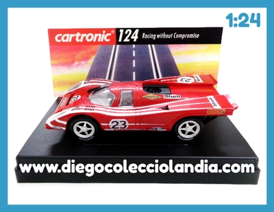 PORSCHE 917K #23 DE CARTRONIC REF / 31016 . COCHE EN ESCALA 1:24 . CON LUCES DELANTERAS . COMPATIBLE CON CIRCUITOS NINCO ,CARRERA Y CARTRONIC ... www.diegocolecciolandia.com . Tienda Slot Scalextric Madrid España . Slot Cars Shop Spain . Scalextric Store Spain .