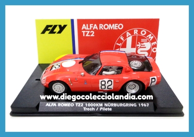 ALFA ROMEO TZ2 " 1000 KM NÜRBURGRING 1967 " DE FLY CAR MODEL REF / A2105 . REFERENCIA DE LA NUEVA FLY . TODOS LOS COCHES DE LA WEB, SON COMPATIBLES CON CIRCUITOS SCALEXTRIC, SUPERSLOT, NINCO Y CARRERA... www.diegocolecciolandia.com . Tienda Scalextric Madrid España . Slot Cars Shop Madrid Spain . Fly Car Model Store . Scalextric Store Madrid .