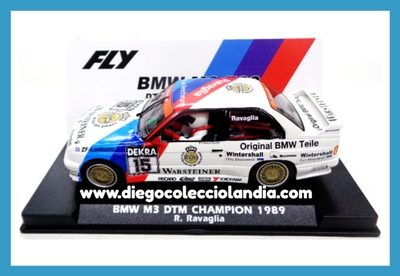 BMW M3 DTM " CHAMPION 1989 / R. RAVAGLIA " DE FLY CAR MODEL REF / A2099 . REFERENCIA DE LA NUEVA FLY . TODOS LOS COCHES DE LA WEB, SON COMPATIBLES CON CIRCUITOS SCALEXTRIC, SUPERSLOT, NINCO Y CARRERA... www.diegocolecciolandia.com . Tienda Scalextric Madrid España . Slot Cars Shop Madrid Spain . Fly Car Model Store . Scalextric Store Madrid .