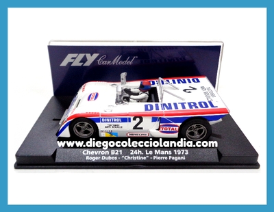 CHEVRON B21 " 24H. LE MANS 1973 " DE FLY CAR MODEL REF/ 88210 . TODOS LOS COCHES DE LA WEB, SON COMPATIBLES CON CIRCUITOS SCALEXTRIC, SUPERSLOT, NINCO Y CARRERA .. www.diegocolecciolandia.com . Tienda Slot Scalextric Madrid España . Slot Cars Shop Madrid Spain . Fly Car Model Store .