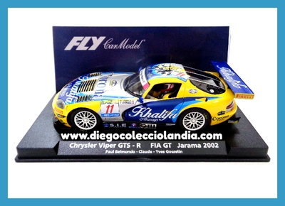 CHRYSLER VIPER GTS-R " FIA GT JARAMA 2002 " DE FLY CAR MODEL REF/ 88220 .TODOS LOS COCHES DE LA WEB, SON COMPATIBLES CON CIRCUITOS SCALEXTRIC, SUPERSLOT, NINCO Y CARRERA....  www.diegocolecciolandia.com . Tienda Scalextric Madrid .Tienda Slot España . Scalextric Shop Spain. Scalextric Store Spain . 