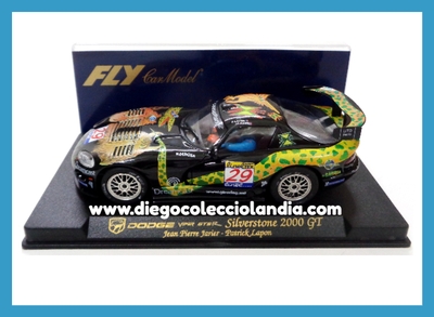 DODGE VIPER GTS R " SILVERSTONE 2000 GT " DE FLY CAR MODEL REF / A201 . TODOS LOS COCHES DE LA WEB, SON COMPATIBLES CON CIRCUITOS SCALEXTRIC, SUPERSLOT, NINCO Y CARRERA.... www.diegocolecciolandia.com . Tienda Slot Scalextric Madrid España . Slot Cars Shop Madrid Spain .