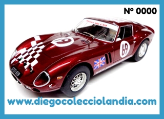 FERRARI 250 GTO " EDICIÓN GAUGEMASTER " DE FLY CAR MODEL REF/ 99027 . NÚMERO 0000 . TODOS LOS COCHES DE LA WEB, SON COMPATIBLES CON CIRCUITOS SCALEXTRIC, SUPERSLOT, NINCO Y CARRERA....  WWW.DIEGOCOLECCIOLANDIA.COM . TIENDA SCALEXTRIC MADRID .TIENDA SLOT ESPAÑA . SCALEXTRIC SHOP SPAIN. SCALEXTRIC STORE SPAIN . 