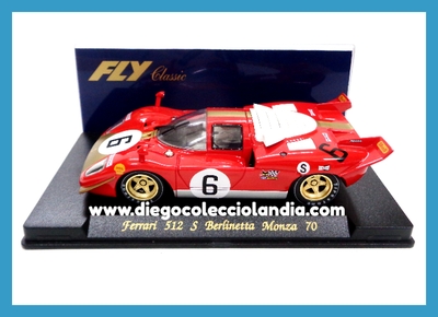 FERRARI 512 S BERLINETTA #6 " MONZA 70 " DE FLY CAR MODEL REF/ C23 . TODOS LOS COCHES DE LA WEB, SON COMPATIBLES CON CIRCUITOS SCALEXTRIC, SUPERSLOT, NINCO Y CARRERA... www.diegocolecciolandia.com . Tienda Slot Scalextric Madrid España . Slot Cars Shop Madrid Spain . Scalextric Store Madrid .