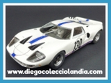 FORD GT40 #130 " TARGA FLORIO 1967 " DE FLY CAR MODEL REF/ 88216 .TODOS LOS COCHES DE SLOT DE LA WEB, SON COMPATIBLES CON CIRCUITOS SCALEXTRIC, SUPERSLOT, NINCO Y CARRERA..........  WWW.DIEGOCOLECCIOLANDIA.COM . TIENDA SCALEXTRIC SLOT MADRID ESPAÑA. SLOT CARS SHOP SPAIN