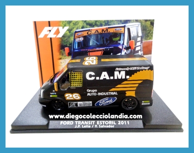 FORD TRANSIT #26 " ESTORIL 2011 / J. P. LEITE / P. SALVADOR " DE FLY CAR MODEL REF / VAN02 . REFERENCIA DE LA NUEVA FLY . TODOS LOS COCHES DE LA WEB, SON COMPATIBLES CON CIRCUITOS SCALEXTRIC, SUPERSLOT, NINCO Y CARRERA... www.diegocolecciolandia.com . Tienda Scalextric Madrid España . Slot Cars Shop Madrid Spain . Fly Car Model Store . Scalextric Store Madrid .