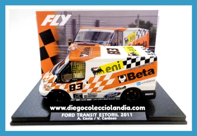 FORD TRANSIT #83 " ESTORIL 2011 / A. COSTA / V. CARDOSO " DE FLY CAR MODEL REF / VAN01 . REFERENCIA DE LA NUEVA FLY . TODOS LOS COCHES DE LA WEB, SON COMPATIBLES CON CIRCUITOS SCALEXTRIC, SUPERSLOT, NINCO Y CARRERA... www.diegocolecciolandia.com . Tienda Scalextric Madrid España . Slot Cars Shop Madrid Spain . Fly Car Model Store . Scalextric Store Madrid .