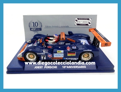JOEST PORSCHE " 10º ANIVERSARIO " DE FLY CAR MODEL REF/ 96083 . NÚMERO 0000 . TODOS LOS COCHES DE LA WEB, SON COMPATIBLES CON CIRCUITOS SCALEXTRIC, SUPERSLOT, NINCO Y CARRERA....  www.diegocolecciolandia.com . Tienda Scalextric Madrid .Tienda Slot España . Scalextric Shop Spain. Scalextric Store Spain . 