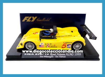 LOLA B98/10 " ROAD ATLANTA ALMS 1999 "  DE FLY CAR MODEL REF/ 88038 . TODOS LOS COCHES DE LA WEB, SON COMPATIBLES CON CIRCUITOS SCALEXTRIC, NINCO, SUPERSLOT Y CARRERA..... www.diegocolecciolandia.com . Tienda Scalextric Madrid España . Slot Cars Shop Madrid Spain . Fly Car Model Store Madrid .
