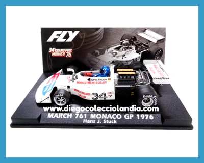 MARCH 761 " MÓNACO GP 1976 / HANS J. STUCK " DE FLY CAR MODEL REF / A2048 . REFERENCIA DE LA NUEVA FLY . TODOS LOS COCHES DE LA WEB, SON COMPATIBLES CON CIRCUITOS SCALEXTRIC, SUPERSLOT, NINCO Y CARRERA... www.diegocolecciolandia.com . Tienda Scalextric Madrid España . Slot Cars Shop Madrid Spain . Fly Car Model Store .
