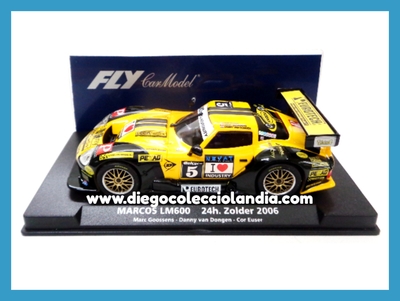 MARCOS LM 600 " 24H. ZOLDER 2006 " DE FLY CAR MODEL REF/ 88241 . TODOS LOS COCHES DE LA WEB SON, COMPATIBLES CON CIRCUITOS SCALEXTRIC, SUPERSLOT, NINCO Y CARRERA...  www.diegocolecciolandia.com . Tienda Scalextric Slot Madrid España . Slot Cars Shop Madrid Spain . Fly Car Model Store . Scalextric Store Madrid .