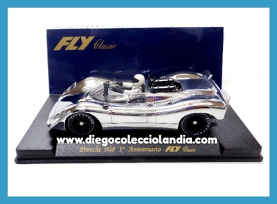 PORSCHE 908 CROMADO " 1º ANIVERSARIO FLY " DE FLY CAR MODEL REF / S12 . TODOS LOS COCHES DE LA WEB, SON COMPATIBLES CON CIRCUITOS SCALEXTRIC, SUPERSLOT, NINCO Y CARRERA.... www.diegocolecciolandia.com . Tienda Scalextric Madrid España . Slot Cars Shop Madrid Spain . Scalextric Store Spain .