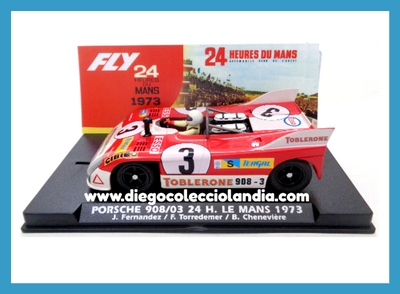 PORSCHE 908/03 " 24 H. LE MANS 1973 / J. FERNANDEZ " DE FLY CAR MODEL REF / A2083 . REFERENCIA DE LA NUEVA FLY . TODOS LOS COCHES DE LA WEB, SON COMPATIBLES CON CIRCUITOS SCALEXTRIC, SUPERSLOT, NINCO Y CARRERA... www.diegocolecciolandia.com . Tienda Scalextric Madrid España . Slot Cars Shop Madrid Spain . Fly Car Model Store . Scalextric Store Madrid .