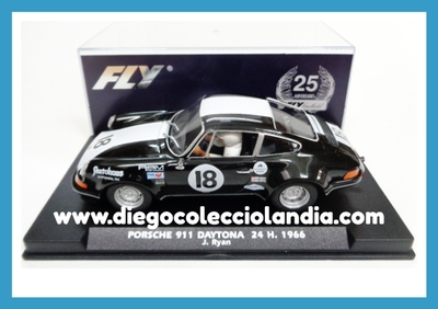 PORSCHE 911 " DAYTONA 24H. 1966 / 25º ANIVERSARIO FLY " DE FLY CAR MODEL REF / A2502 . REFERENCIA DE LA NUEVA FLY . TODOS LOS COCHES DE LA WEB, SON COMPATIBLES CON CIRCUITOS SCALEXTRIC, SUPERSLOT, NINCO Y CARRERA... www.diegocolecciolandia.com . Tienda Scalextric Madrid España . Slot Cars Shop Madrid Spain .