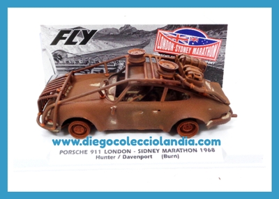 PORSCHE 911 " LONDON-SYDNEY-MARATHON 1968 / EFECTO QUEMADO " DE FLY CAR MODEL REF / E2085 . REFERENCIA DE LA NUEVA FLY . EDICIÓN LIMITADÍSIMA .TODOS LOS COCHES DE LA WEB, SON COMPATIBLES CON CIRCUITOS SCALEXTRIC, SUPERSLOT, NINCO Y CARRERA... www.diegocolecciolandia.com . Tienda Scalextric Madrid España . Slot Cars Shop Madrid Spain . Fly Car Model Store .