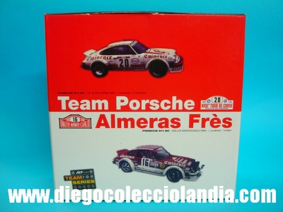 Team Porsche Almeras Fres Porsche 911 SC." Rally Montecarlo 1980 / Tour de Corse 1982 " de Fly Car Model . Ref/ 99121 .
TODOS LOS COCHES DE LA WEB SON COMPATIBLES CON CIRCUITOS SCALEXTRIC, NINCO, SUPERSLOT Y CARRERA............  www.diegocolecciolandia.com . Tienda Scalextric Slot Madrid España . Slot Cars Shop Madrid Spain .