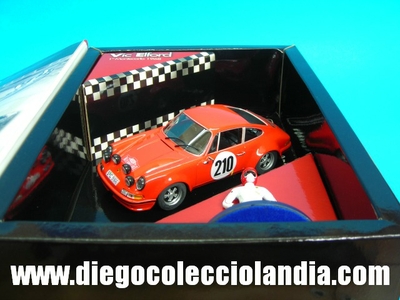 Porsche 911 T " 1º Rally Montecarlo 1968 ". VIC ELFORD W08 DE FLY CAR MODEL REF/ 96034 . TODOS LOS COCHES DE SLOT DE LA WEB, SON COMPATIBLES CON CIRCUITOS SCALEXTRIC, SUPERSLOT, NINCO Y CARRERA.