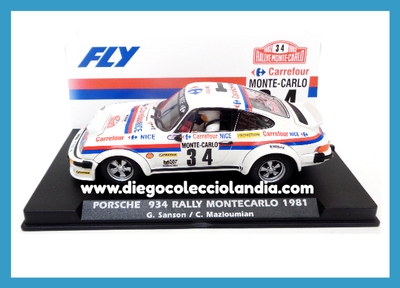 PORSCHE 934 " RALLY MONTECARLO 1981 "  DE FLY CAR MODEL REF / A2067 . REFERENCIA DE LA NUEVA FLY . TODOS LOS COCHES DE LA WEB, SON COMPATIBLES CON CIRCUITOS SCALEXTRIC, SUPERSLOT, NINCO Y CARRERA... www.diegocolecciolandia.com . Tienda Scalextric Madrid España . Slot Cars Shop Madrid Spain . Fly Car Model Store . Scalextric Store Madrid .