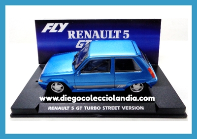 RENAULT 5 GT TURBO " STREET VERSION  BLUE "  DE FLY CAR MODEL REF / A2113 . REFERENCIA DE LA NUEVA FLY . TODOS LOS COCHES DE LA WEB, SON COMPATIBLES CON CIRCUITOS SCALEXTRIC, SUPERSLOT, NINCO Y CARRERA... www.diegocolecciolandia.com . Tienda Scalextric Madrid España . Slot Cars Shop Madrid Spain . Fly Car Model Store . Scalextric Store Madrid .