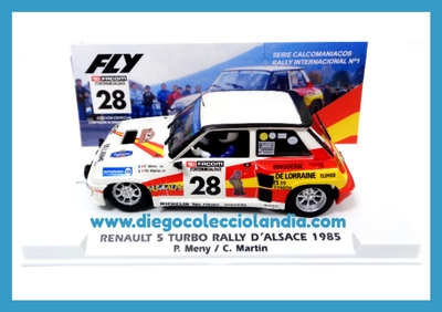 RENAULT 5 TURBO " RALLY D´ALSACE 1985 " DE FLY CAR MODEL REF / A2093 . EDICIÓN LIMITADA Y NUMERADA DE 275 UNIDADES . REFERENCIA DE LA NUEVA FLY . TODOS LOS COCHES DE LA WEB, SON COMPATIBLES CON CIRCUITOS SCALEXTRIC, SUPERSLOT, NINCO Y CARRERA... www.diegocolecciolandia.com . Tienda Scalextric Madrid España . Slot Cars Shop Madrid Spain  