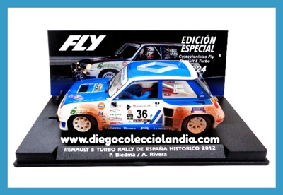 RENAULT 5 TURBO " RALLY DE ESPAÑA HISTÓRICO 2012 "  DE FLY CAR MODEL REF / A2091AR . REFERENCIA DE LA NUEVA FLY . TODOS LOS COCHES DE LA WEB, SON COMPATIBLES CON CIRCUITOS SCALEXTRIC, SUPERSLOT, NINCO Y CARRERA... www.diegocolecciolandia.com . Tienda Scalextric Madrid España . Slot Cars Shop Madrid Spain . Fly Car Model Store . Scalextric Store Madrid .