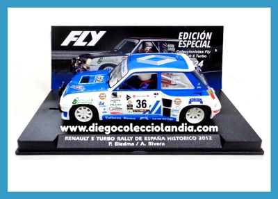 RENAULT 5 TURBO " RALLY DE ESPAÑA HISTÓRICO 2012 " DE FLY CAR MODEL REF / A2091 . REFERENCIA DE LA NUEVA FLY . TODOS LOS COCHES DE LA WEB, SON COMPATIBLES CON CIRCUITOS SCALEXTRIC, SUPERSLOT, NINCO Y CARRERA... www.diegocolecciolandia.com . Tienda Scalextric Madrid España . Slot Cars Shop Madrid Spain . Fly Car Model Store . Scalextric Store Madrid .