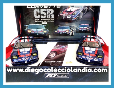 TEAM CORVETTE C5R " 24H. LE MANS 2003 "  DE FLY CAR MODEL  REF/ 96021 . TODOS LOS COCHES DE LA WEB, SON COMPATIBLES CON CIRCUITOS SCALEXTRIC, SUPERSLOT, NINCO Y CARRERA... www.diegocolecciolandia.com . Tienda Slot Scalextric Madrid España . Slot Cars Shop Madrid Spain . Scalextric Store Madrid .