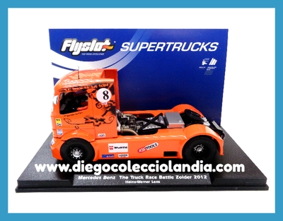 MERCEDES BENZ ATEGO " THE TRUCK RACE BATTLE ZOLDER 2012 " DE FLYSLOT REF/ 202101 . TODOS LOS COCHES Y CAMIONES DE LA WEB, SON COMPATIBLES CON CIRCUITOS SCALEXTRIC , SUPERSLOT , NINCO Y CARRERA..... www.diegocolecciolandia.com . Tienda Scalextric Slot Madrid España . Slot Cars Shop Madrid Spain . Scalextric Store Madrid Spain . 