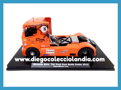 MERCEDES BENZ ATEGO " THE TRUCK RACE BATTLE ZOLDER 2012 " DE FLYSLOT REF/ 202101 . TODOS LOS COCHES Y CAMIONES DE LA WEB, SON COMPATIBLES CON CIRCUITOS SCALEXTRIC , SUPERSLOT , NINCO Y CARRERA..... www.diegocolecciolandia.com . Tienda Scalextric Slot Madrid España . Slot Cars Shop Madrid Spain . Scalextric Store Madrid Spain . 