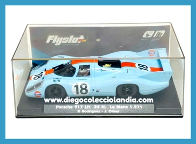 PORSCHE 917 LH " 24H. LE MANS 1971 / PEDRO RODRIGUEZ " DE FLYSLOT REF/ 709102 . TODOS LOS COCHES DE LA WEB, SON COMPATIBLES CON CIRCUITOS SCALEXTRIC, SUPERSLOT, NINCO Y CARRERA..... www.diegocolecciolandia.com . Slot Cars Shop Madrid Spain . Tienda Slot Scalextric Madrid España . Flyslot Store . Scalextric Store Spain .