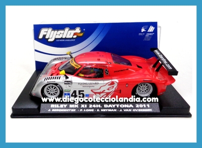 RILEY MK XI " 24h. DAYTONA 2011 " DE FLYSLOT  REF/ 700104 . TODOS LOS COCHES DE LA WEB, SON COMPATIBLES CON CIRCUITOS SCALEXTRIC, SUPERSLOT, NINCO Y CARRERA.....  www.diegocolecciolandia.com . Tienda Scalextric Madrid España . Slot Cars Shop Madrid Spain .
