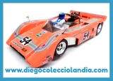 MCLAREN M8B/C #54 " OSCAR KOVALESKI MOSPORT 1971 CAN-AM " DE MG VANQUISH REF/ CA51 . TODOS LOS COCHES DE SLOT DE LA WEB, SON COMPATIBLES CON CIRCUITOS SCALEXTRIC, SUPERSLOT, NINCO Y CARRERA........................... WWW.DIEGOCOLECCIOLANDIA.COM . SLOT CARS SHOP MADRID, SPAIN. TIENDA SLOT, SCALEXTRIC MADRID, ESPAÑA.
