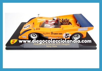 McLAREN M8D #5 " CAN AM 1970 CHAMPION "  DE MG VANQUISH REF/ CA01 . TODOS LOS COCHES DE LA WEB, SON COMPATIBLES CON CIRCUITOS SCALEXTRIC, SUPERSLOT, NINCO Y CARRERA.... www.diegocolecciolandia.com . Slot Cars Shop Madrid Spain . Tienda Slot Scalextric Madrid  España .
