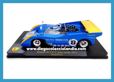 McLAREN M8D " 4º SAINT JOVITE 1971 " DE MG VANQUISH REF/ CA04 . TODOS LOS COCHES DE LA WEB, SON COMPATIBLES CON CIRCUITOS SCALEXTRIC, SUPERSLOT, NINCO Y CARRERA..  www.diegocolecciolandia.com . Tienda Scalextric Madrid . Tienda Slot España . Scalextric Store Spain . Scalextric Shop Spain .
