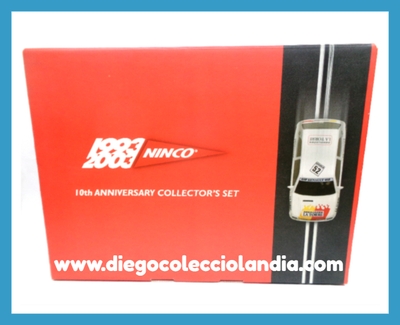 10º ANNIVERSARY COLLECTOR´S SET - 1993 / 2003 " DE NINCO REF/ 50325 . INCLUYE LIBRO Y RENAULT CLIO 16V . EDICIÓN LIMITADA Y NUMERADA . TODOS LOS COCHES DE LA WEB, SON COMPATIBLES CON CIRCUITOS SCALEXTRIC, NINCO, SUPERSLOT Y CARRERA...  www.diegocolecciolandia.com  . Tienda Slot Scalextric Madrid España . Slot Cars Shop Madrid Spain . 