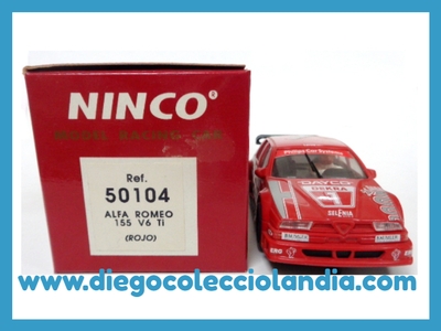 ALFA ROMEO 155 V6 Ti #1 DE NINCO REF/ 50104-1 . COMERCIALIZADO EN 1994 . USADO, EN PERFECTO ESTADO, IMPECABLE Y EN SU CAJA ORIGINAL . TODOS LOS COCHES DE SLOT DE LA WEB, SON COMPATIBLES CON CIRCUITOS SCALEXTRIC, SUPERSLOT, NINCO Y CARRERA...  www.diegocolecciolandia.com . Tienda Scalextric Slot Madrid España . Slot Cars Shop Madrid Spain .