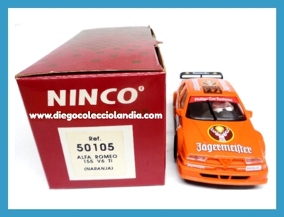 ALFA ROMEO 155 V6 TI " NARANJA " DE NINCO REF/ 50105 . TODOS LOS COCHES DE LA WEB, SON COMPATIBLES CON CIRCUITOS SCALEXTRIC, NINCO, SUPERSLOT Y CARRERA...  www.diegocolecciolandia.com  . Tienda Slot Scalextric Madrid España . Slot Cars Shop Madrid Spain . Ninco Store . Scalextric Store Madrid Spain .
